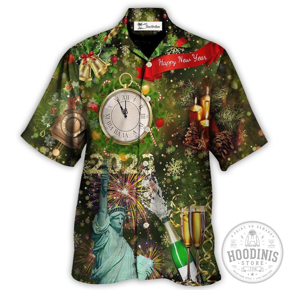 Happy New Year 2023 America Celebration Hawaiian Shirt