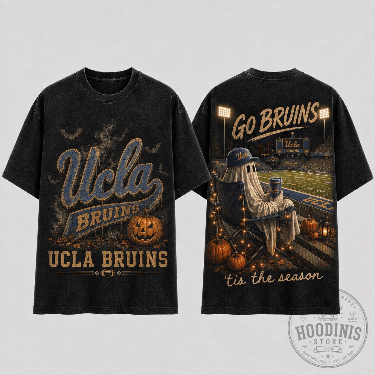 UCLA Bruins Halloween Ghost Football Game Day Vintage T-Shirt