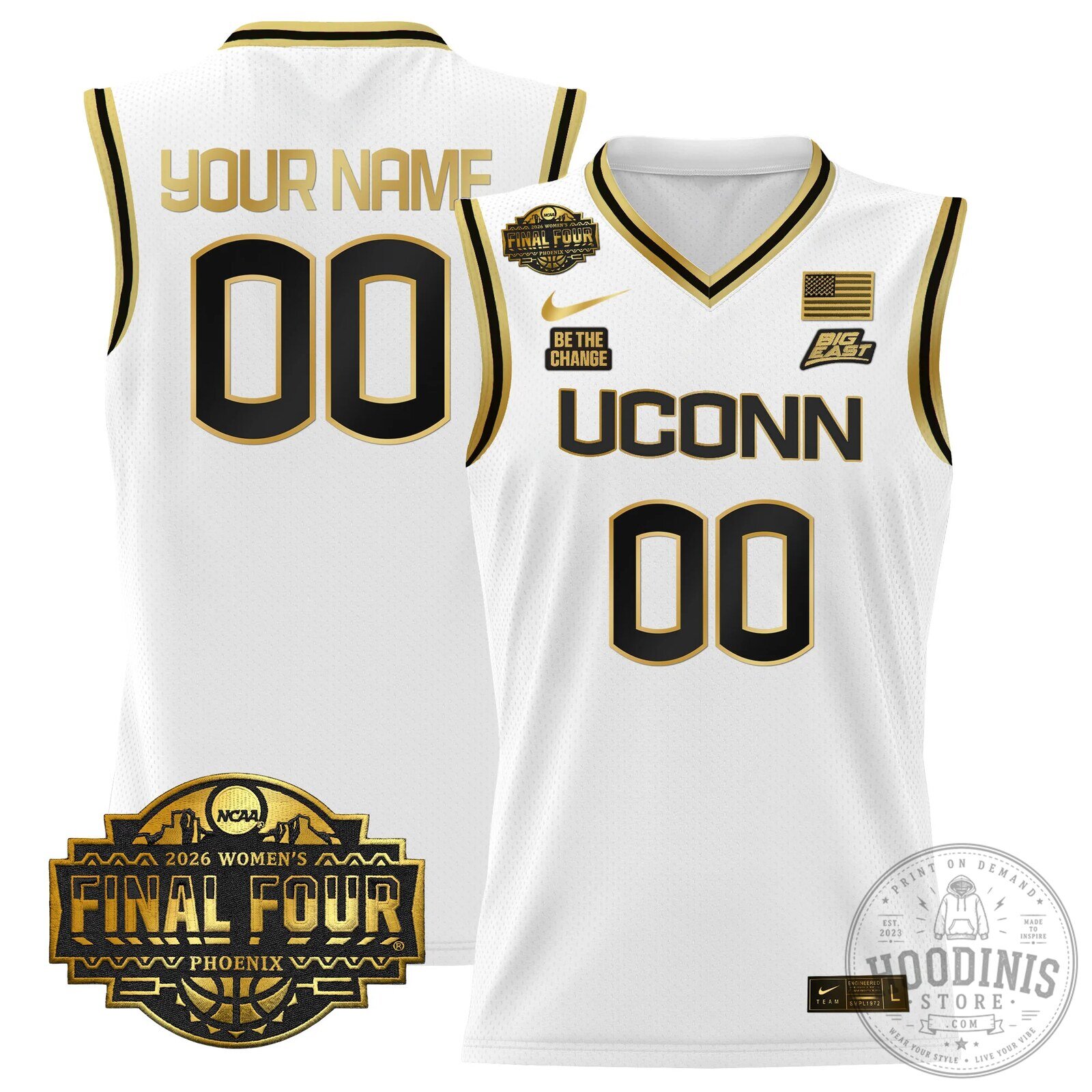 UConn Huskies 2026 Women's Final Four Custom Basketball Jersey