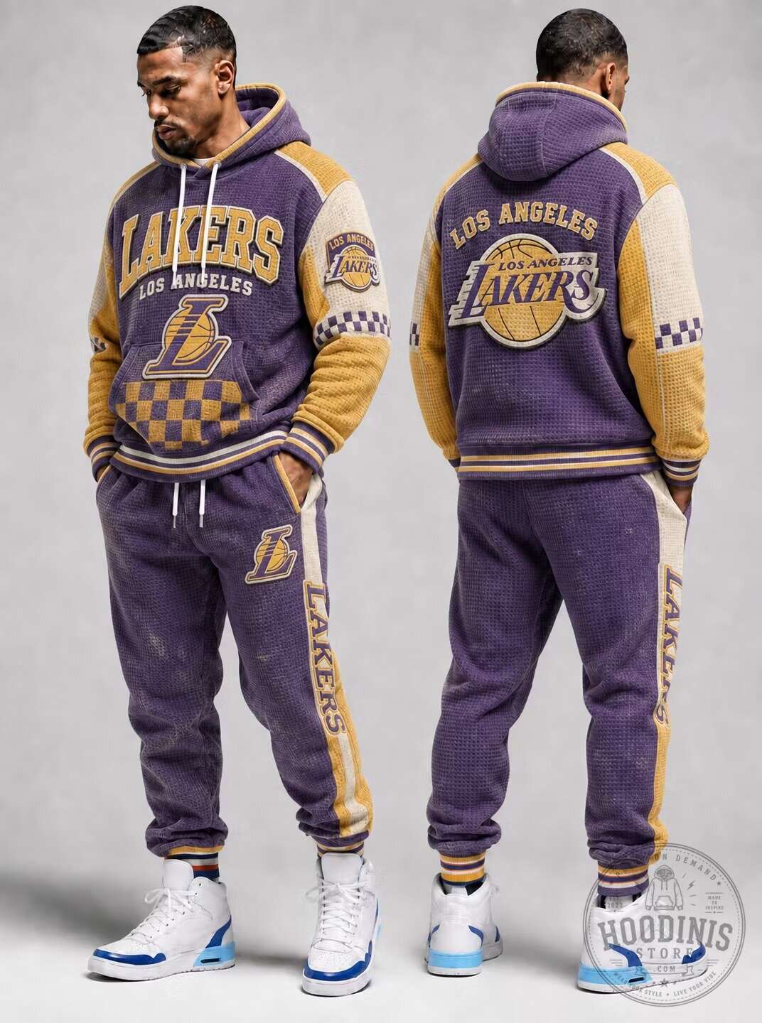Los Angeles Lakers Basketball Team Vintage Style Hoodie