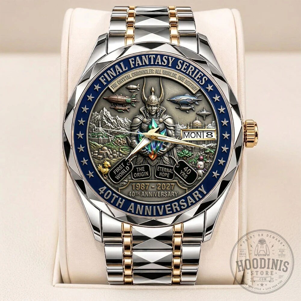40th Anniversary Quartz Watch in Stainless Steel for Final Fantasy Series