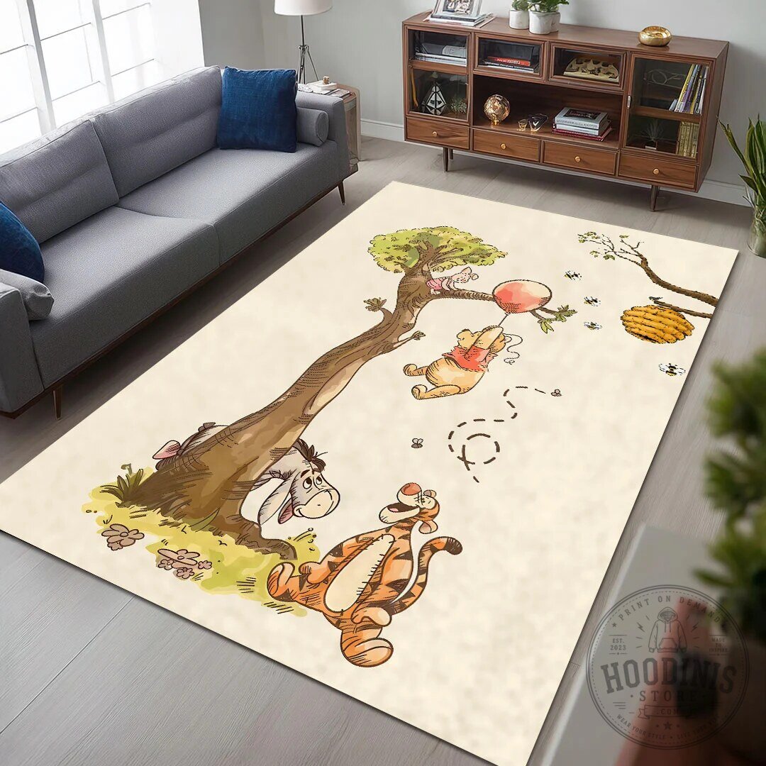 Winnie the Pooh and Friends Honey Tree Rectangular Area Rug 2 Winnie the Pooh and Friends Honey Tree Rectangular Area Rug