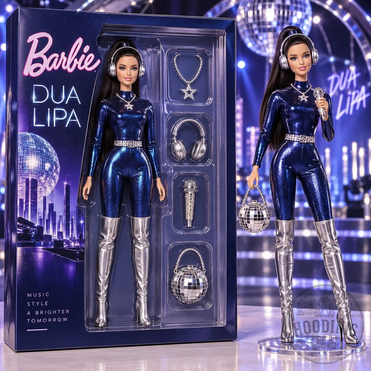 Dua Lipa Barbie Doll Commemorative Pop Star Collectible Figurine