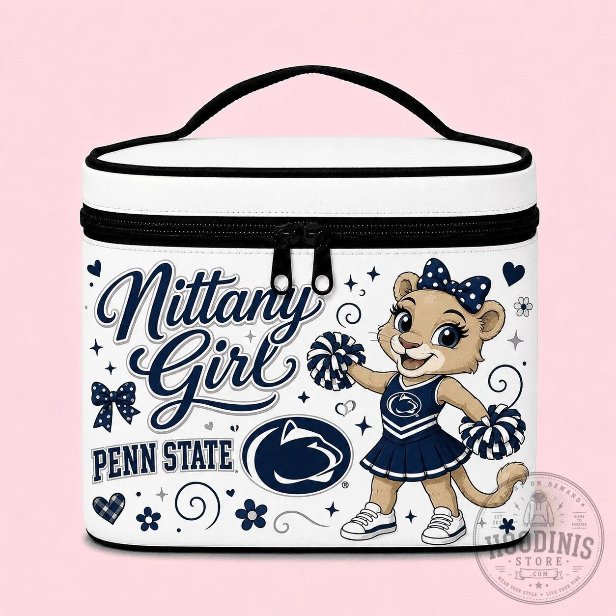 Penn State Nittany Lions Nittany Girl Cheerleader Cosmetic Bag