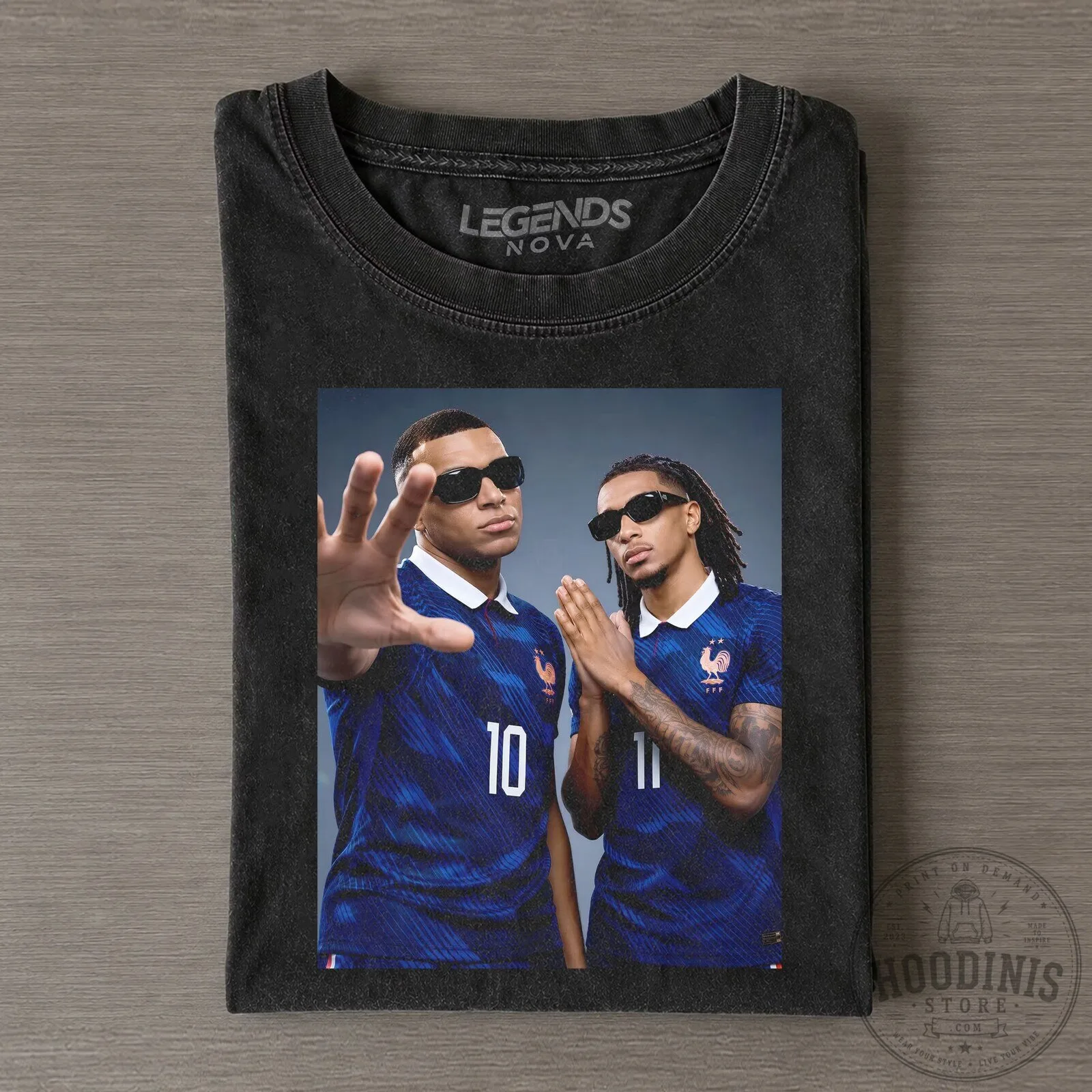 Kylian Mbappe and Michael Olise France Football Team T-Shirt 1 Kylian Mbappe and Michael Olise France Football Team T-Shirt