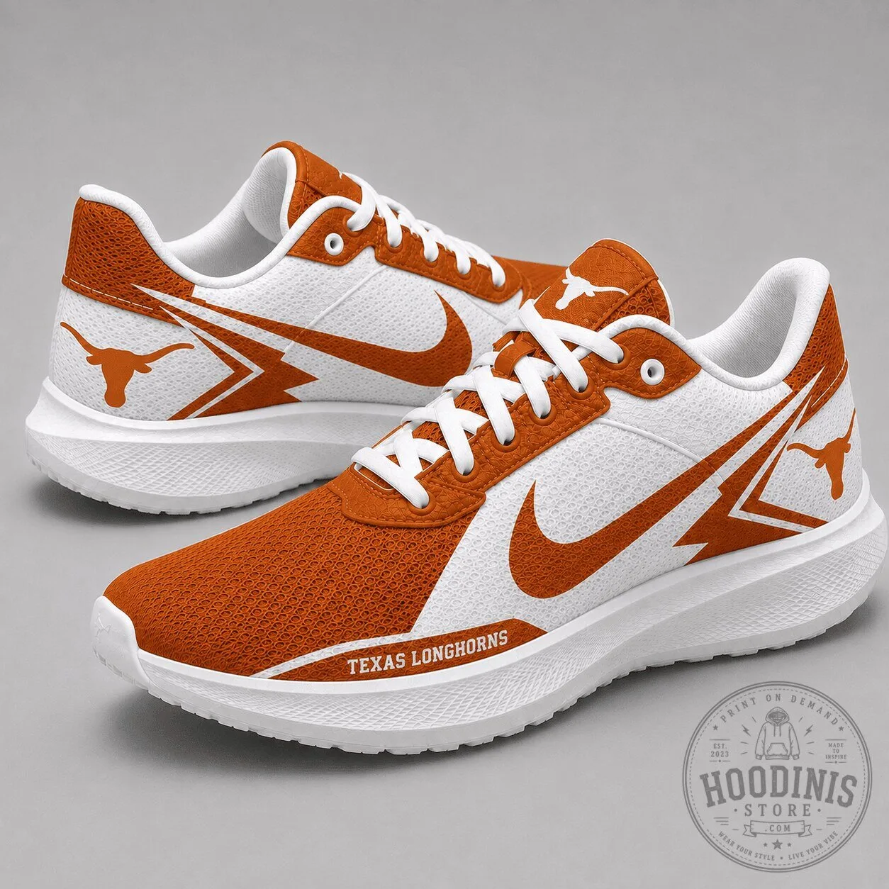 Texas Longhorns NCAA College Sports Team Running Shoes