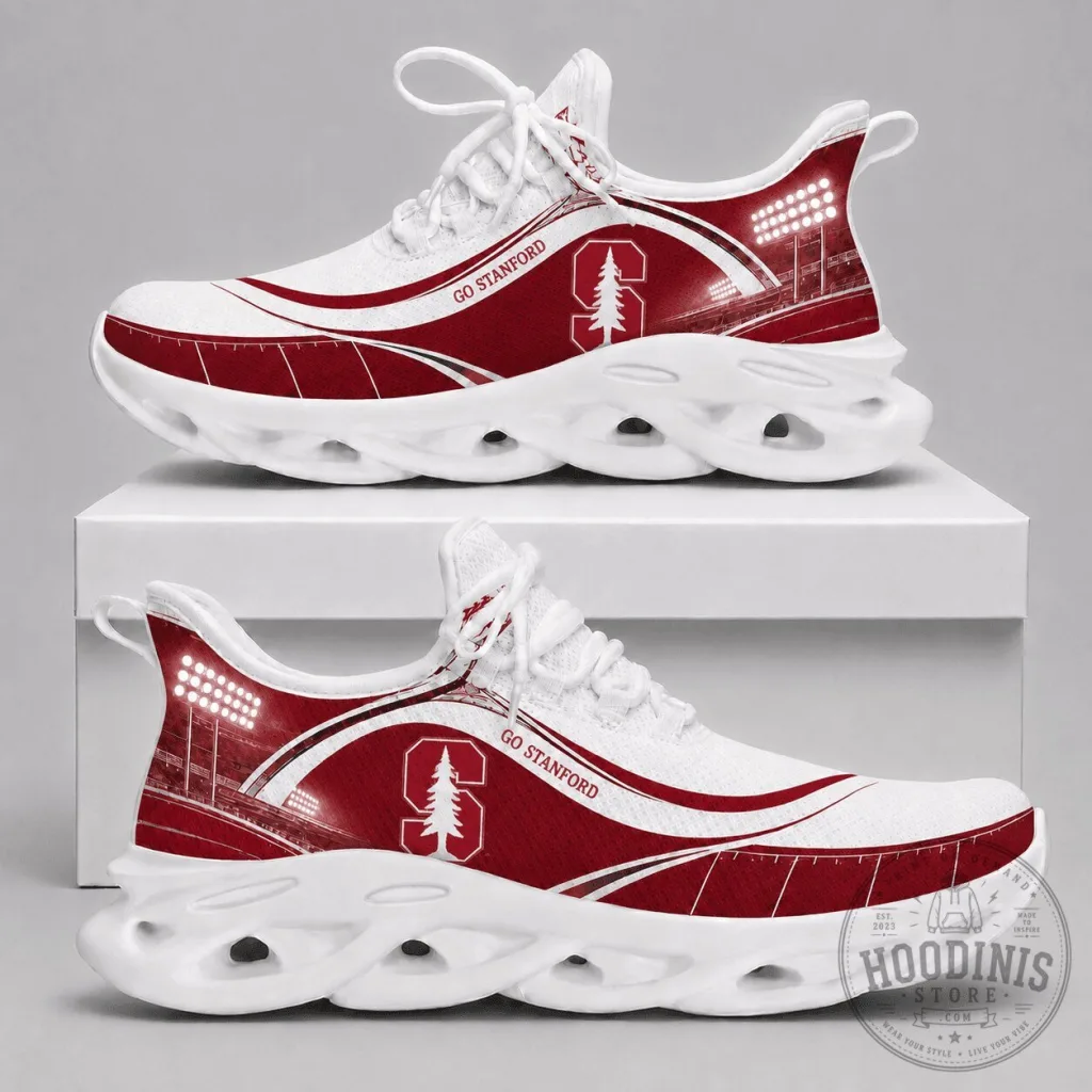 Stanford Cardinal University Team Sports Fan Chunky Sneakers Shoes Stanford Cardinal University Team Sports Fan Chunky Sneakers Shoes