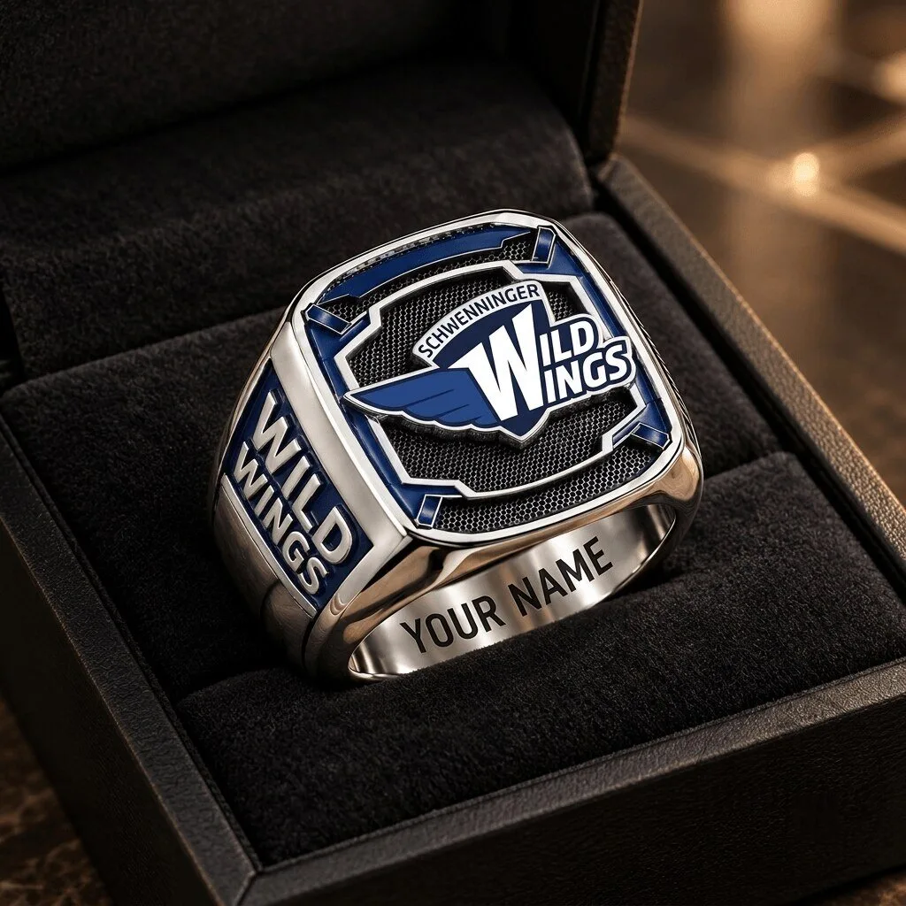 Schwenninger Wild Wings DEL Hockey League Custom Fan Ring 2 Schwenninger Wild Wings DEL Hockey League Custom Fan Ring
