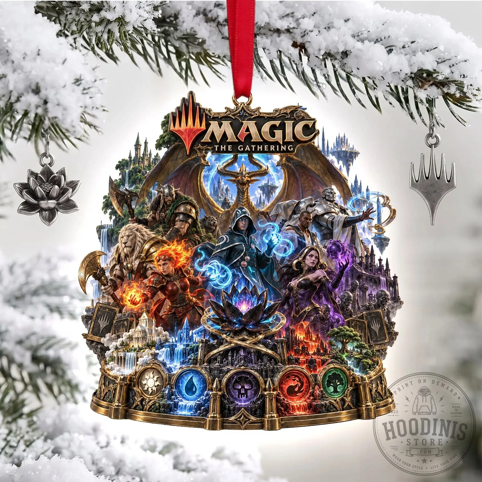 Magic The Gathering Spellcaster Christmas Tree Ornament