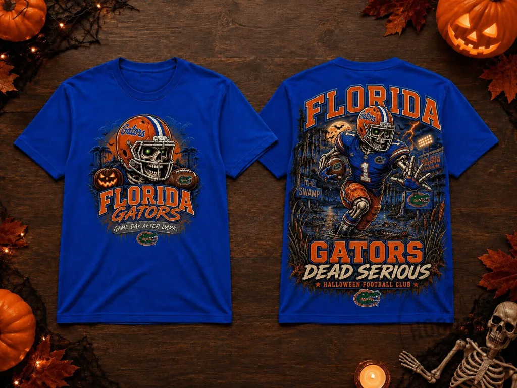 Florida Gators Football Halloween Club Game Day After Dark T-Shirt Florida Gators Football Halloween Club Game Day After Dark T-Shirt