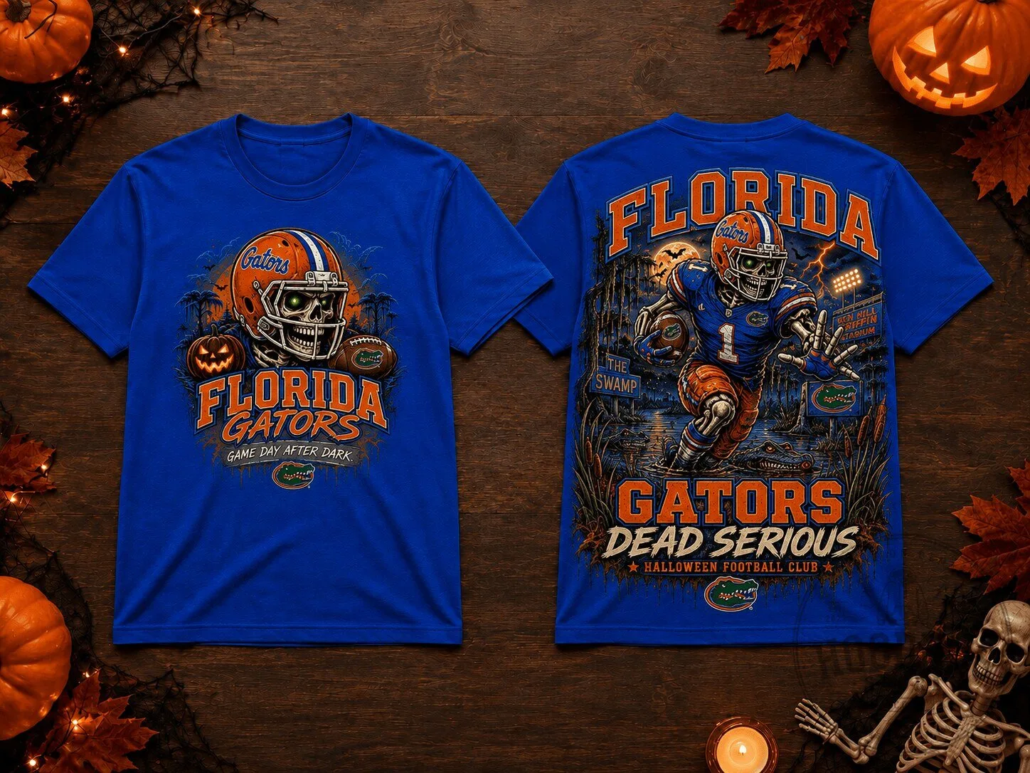 Florida Gators Football Halloween Club Game Day After Dark T-Shirt