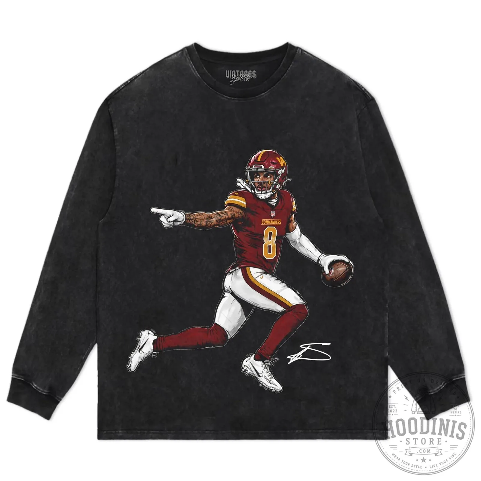 Stefon Diggs Washington Commanders Football Player Graphic T-Shirt 16 Stefon Diggs Washington Commanders Football Player Graphic T-Shirt