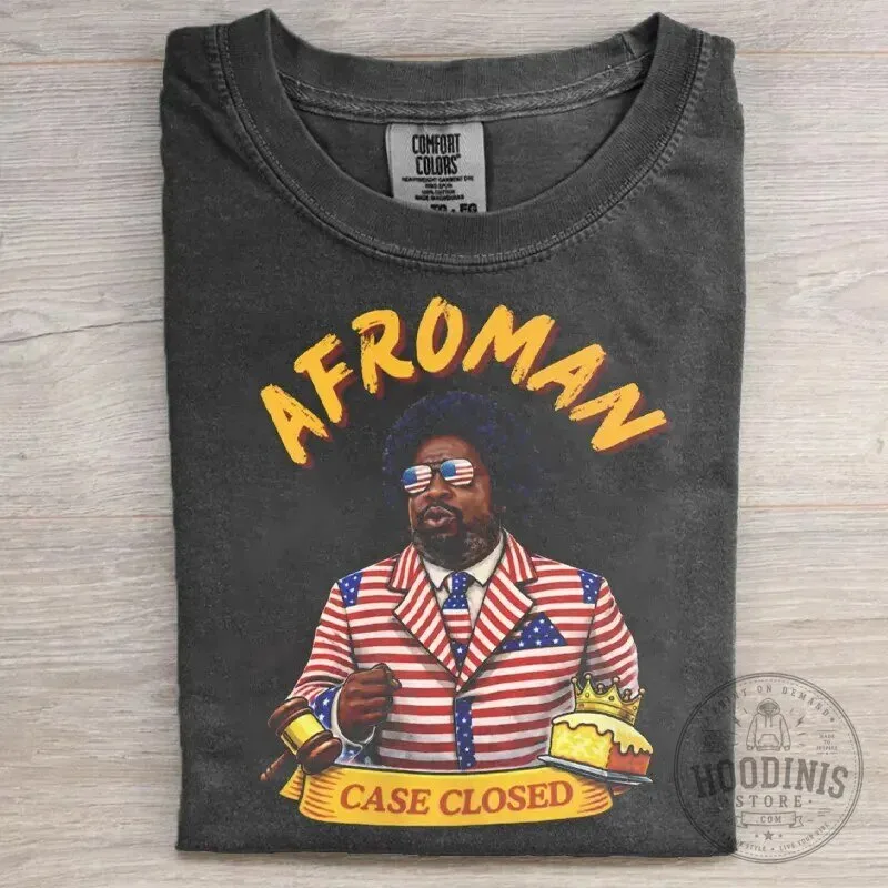 Afroman Case Closed T-Shirt, Funny Rapper Fan Apparel, Music Concert Merch