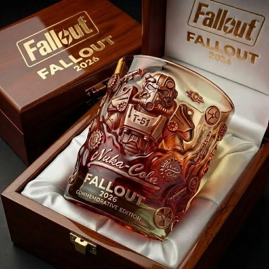 Fallout 2026 Commemorative Edition Nuka-Cola T-51 Power Armor Drinking Glass