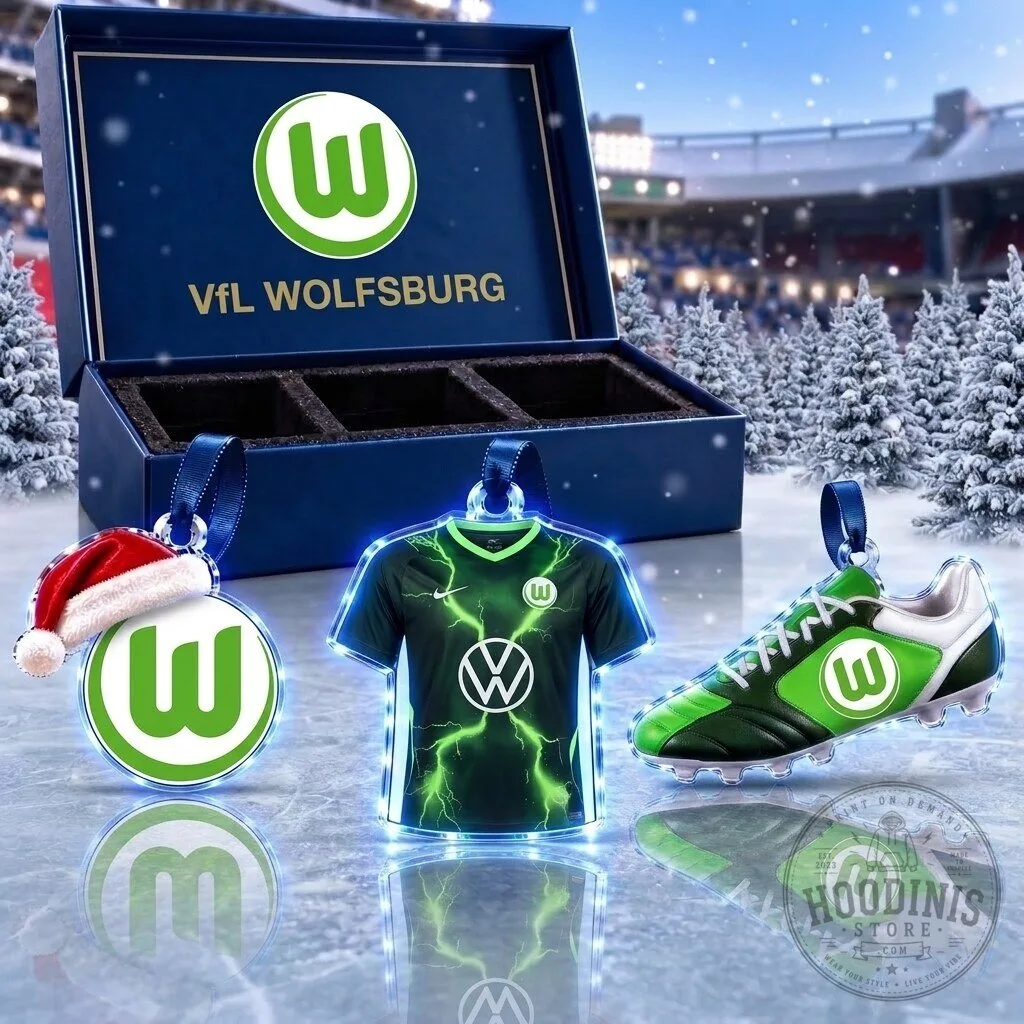 VfL Wolfsburg Bundesliga Football Team Christmas Tree Ornament Set