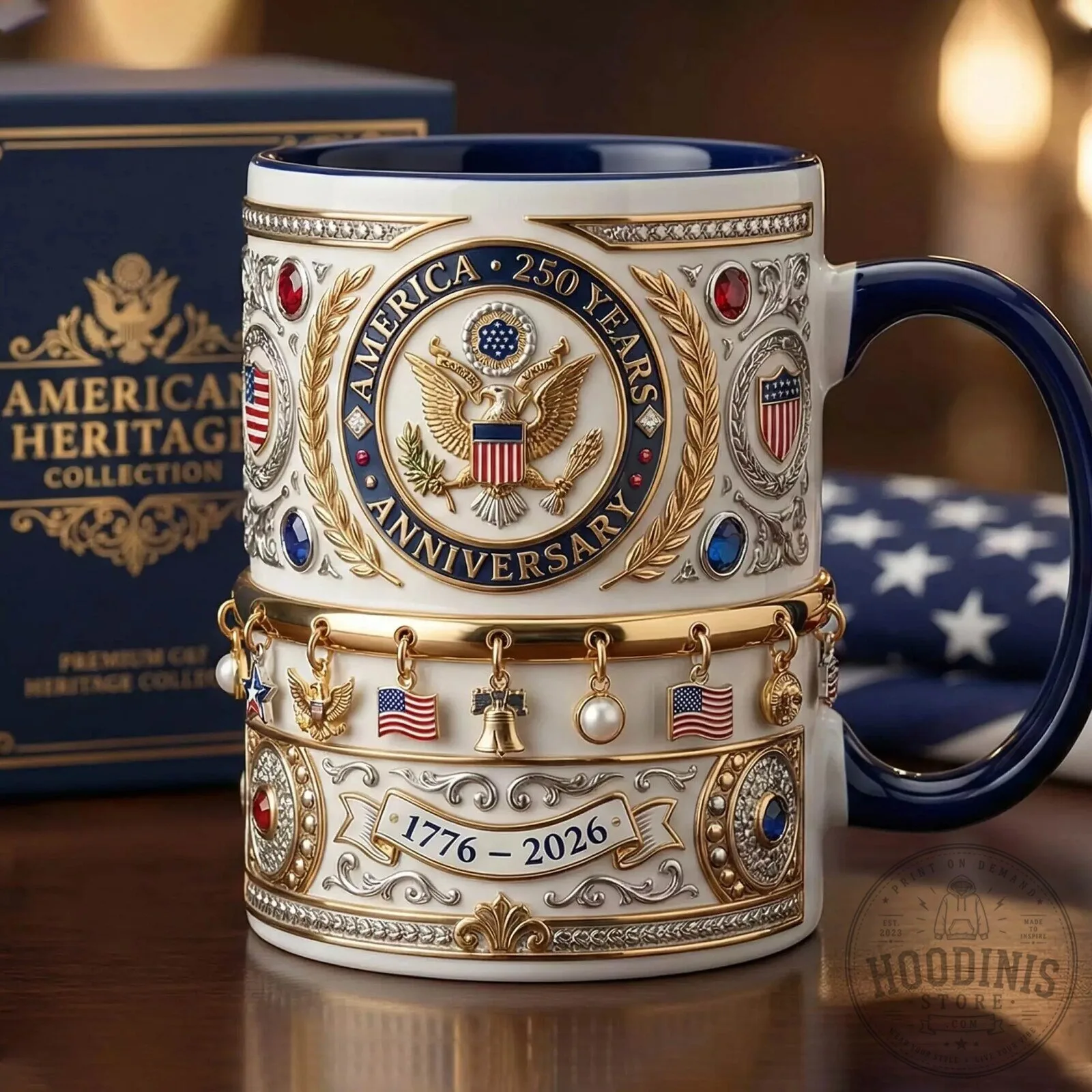 America 250 Years Anniversary 1776-2026 Commemorative Heritage Collection Mug