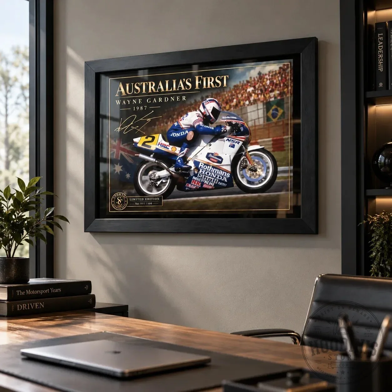 Wayne Gardner 1987 Rothmans Honda NSR Motorcycle Racing Legend Wall Art 14 Wayne Gardner 1987 Rothmans Honda NSR Motorcycle Racing Legend Wall Art