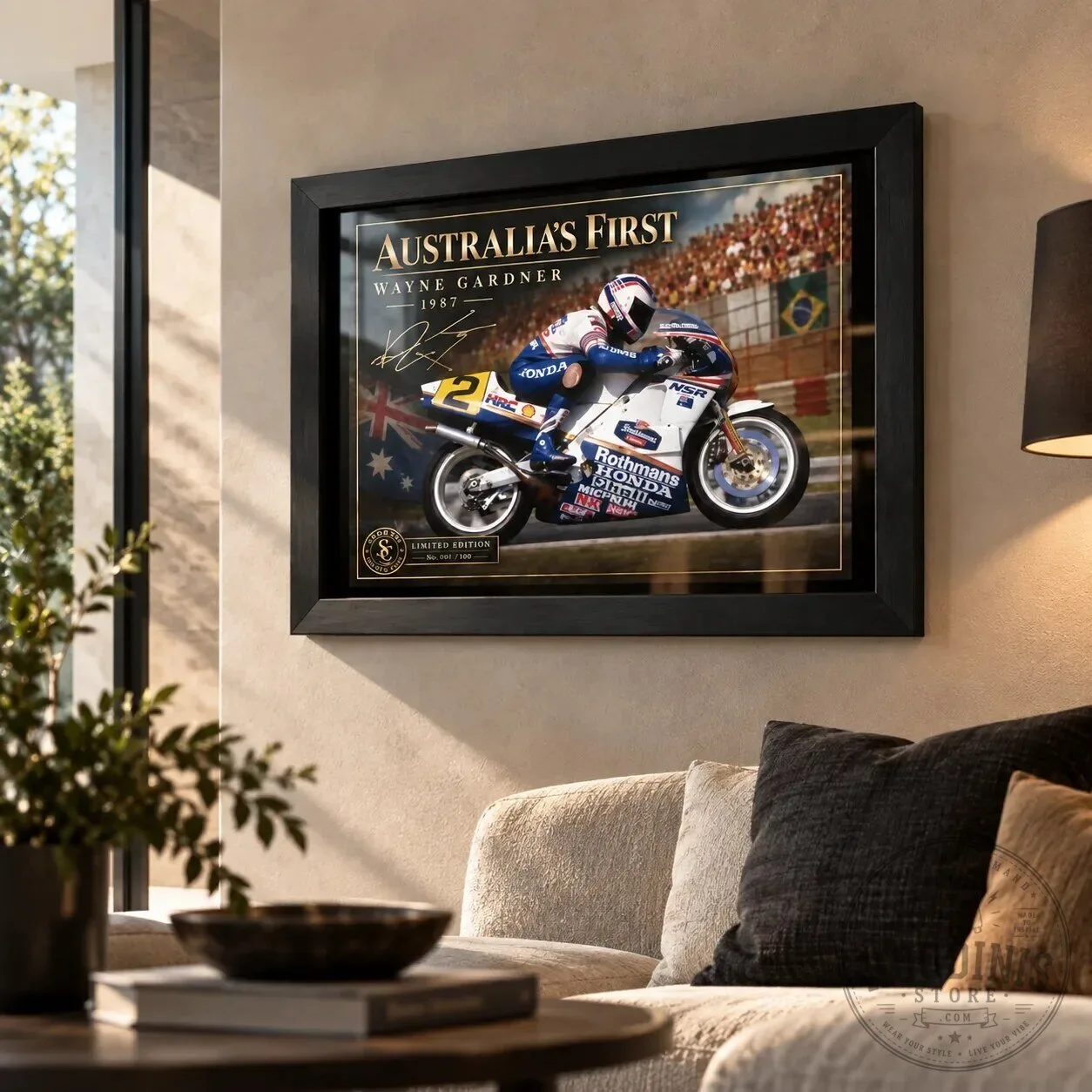 Wayne Gardner 1987 Rothmans Honda NSR Motorcycle Racing Legend Wall Art 15 Wayne Gardner 1987 Rothmans Honda NSR Motorcycle Racing Legend Wall Art