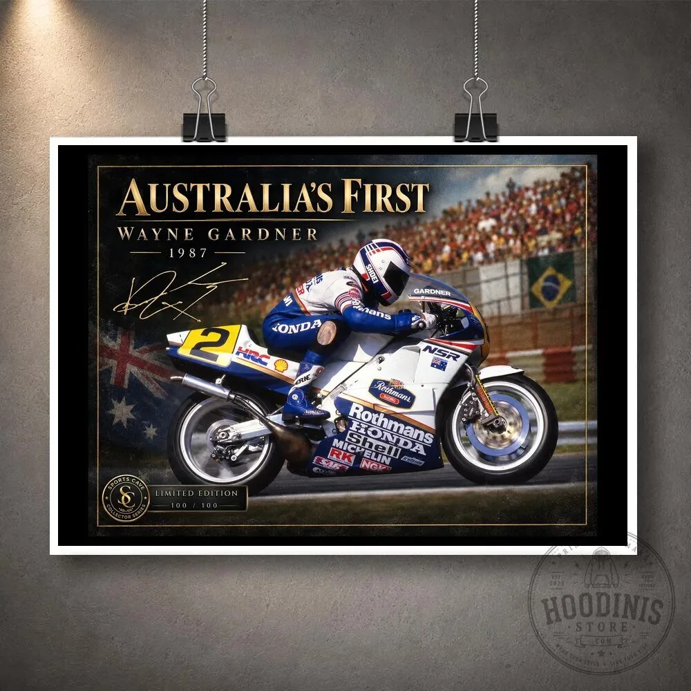 Wayne Gardner 1987 Rothmans Honda NSR Motorcycle Racing Legend Wall Art 19 Wayne Gardner 1987 Rothmans Honda NSR Motorcycle Racing Legend Wall Art