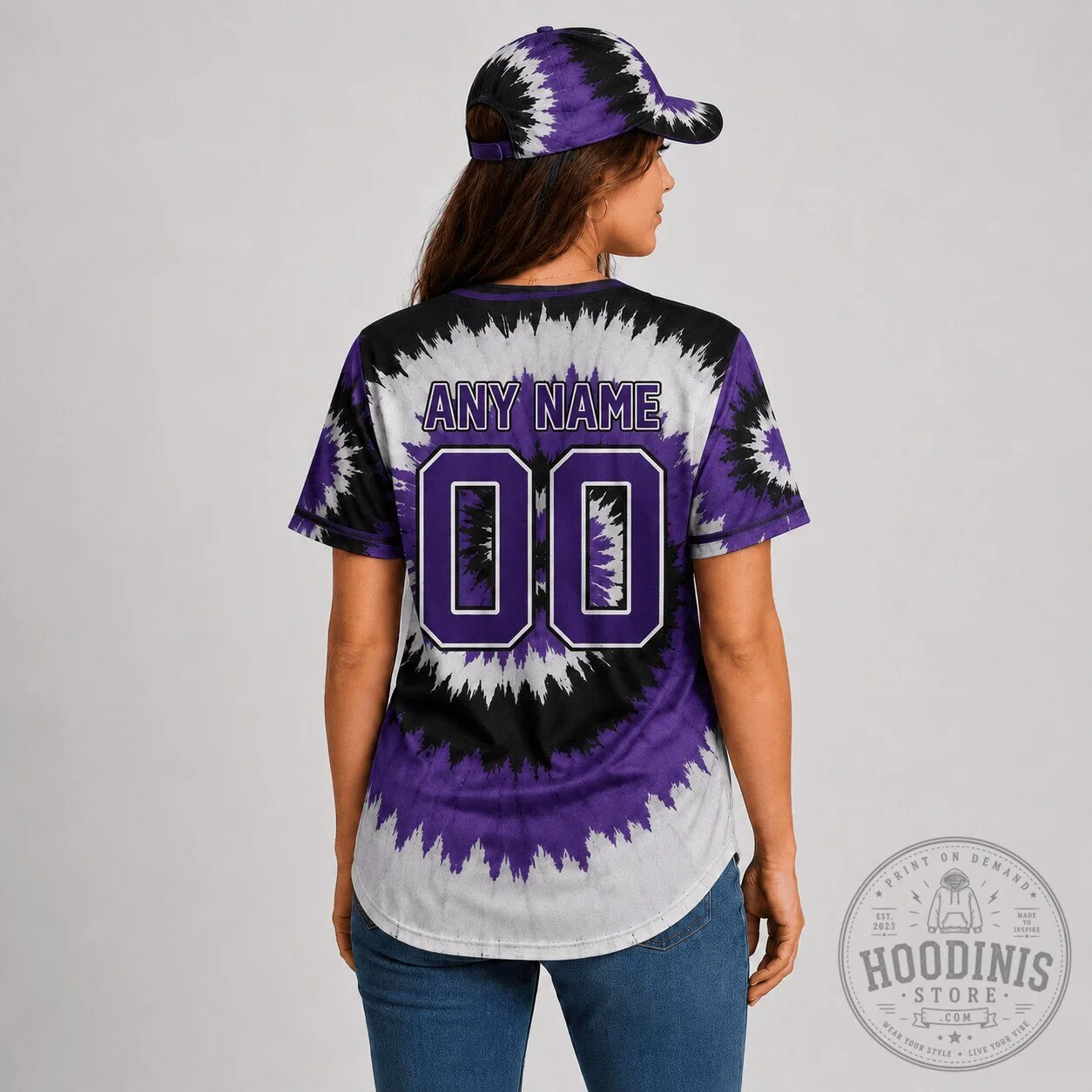 Colorado Rockies Baseball Tie-Dye Custom Name and Number Baseball Jersey