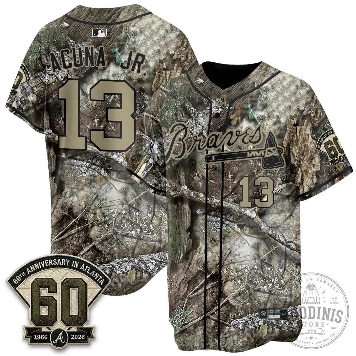 Atlanta Braves Ronald Acuna Jr. Camouflage Baseball Jersey