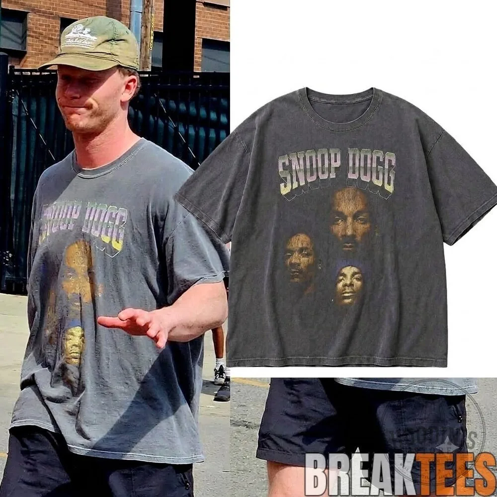 Pete Crow-Armstrong Wearing Snoop Dogg Rap Music T-Shirt