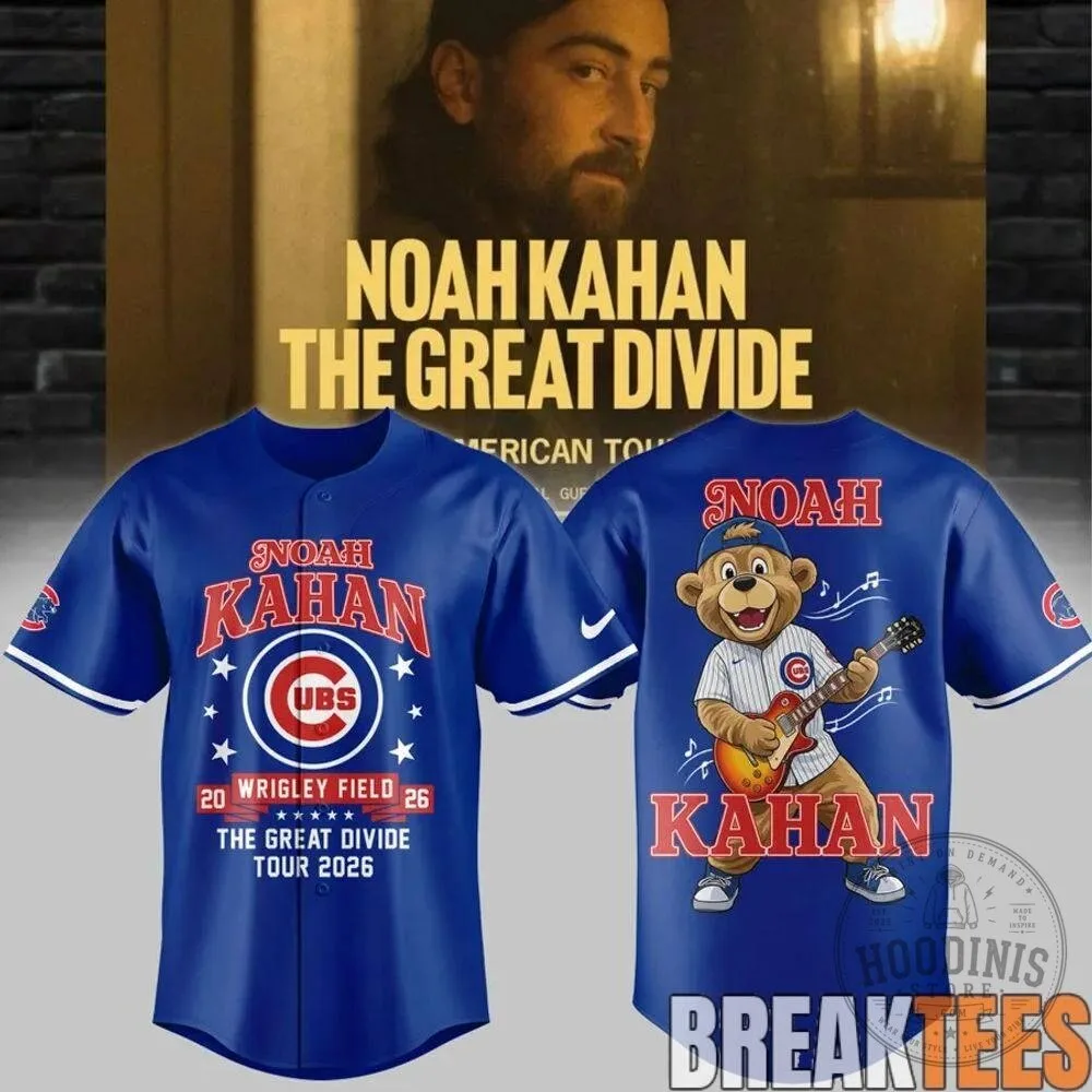 2026 Chicago Cubs Jersey for Noah Kahan's Great Divide Tour