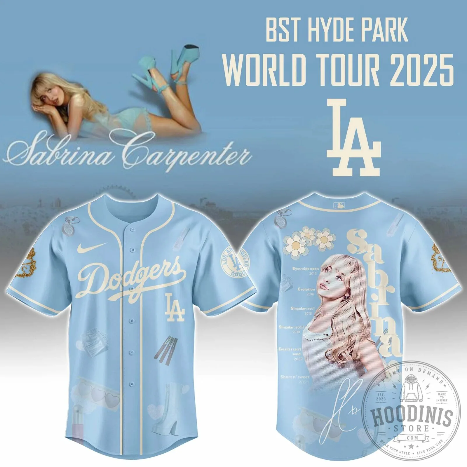 Sabrina Carpenter Dodgers Baseball Jersey