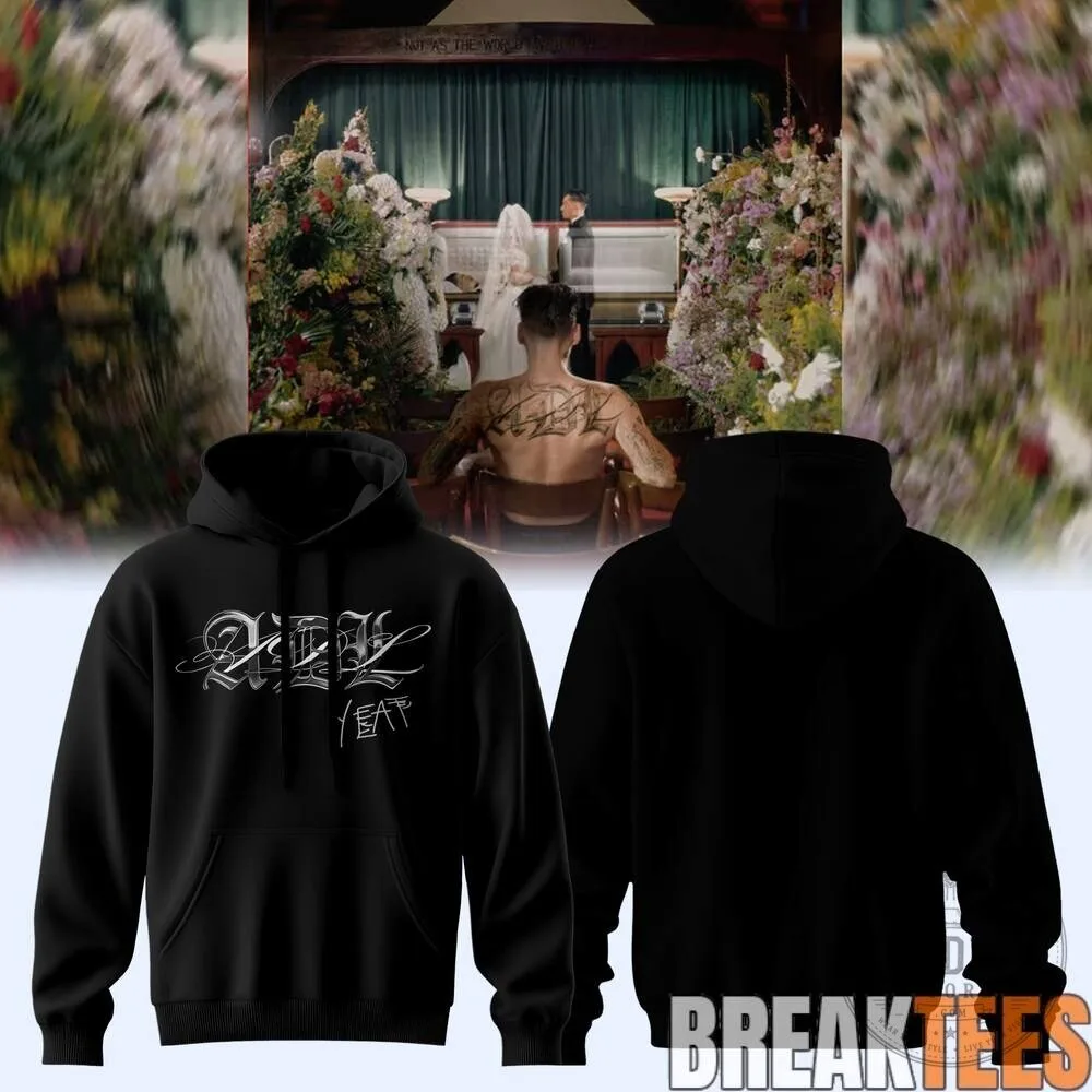 Yeat Lyfe Album Cover Art Black Pullover Hoodie