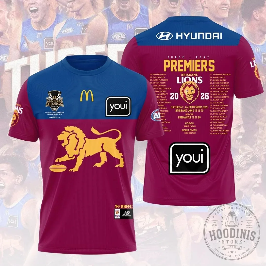 Brisbane Lions 2026 Australian Football League Premiers Commemorative Jersey