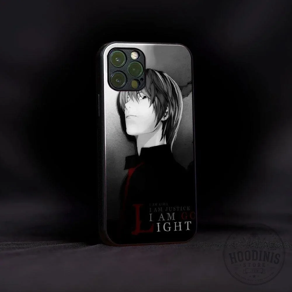 Death Note Light Yagami Anime Character Art Phone Case