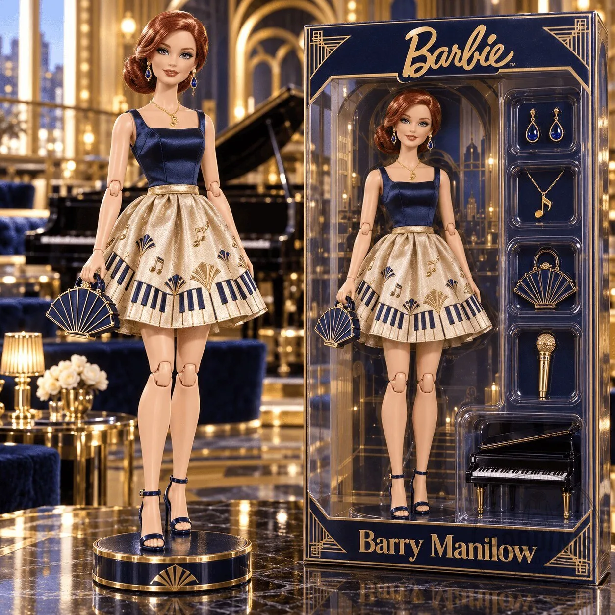 Barbie Barry Manilow Signature Music Collection Doll with Piano and Accessories