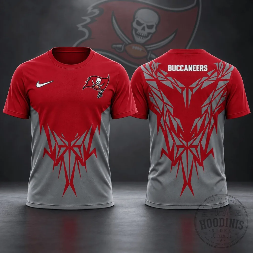 Tampa Bay Buccaneers NFL Fan Shirt Tribal Graphic Premium Football T-Shirt