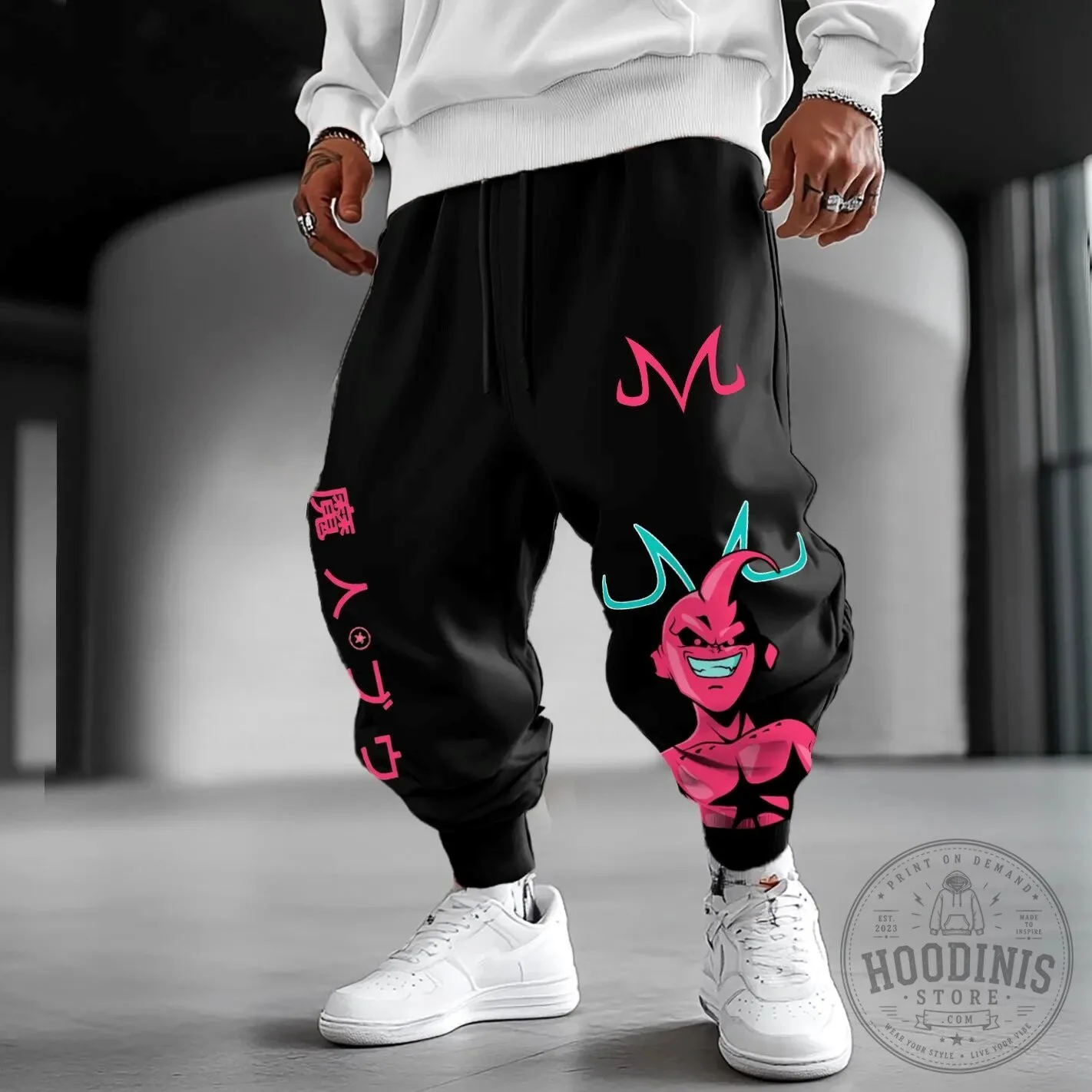 Dragon Ball Z Majin Buu Anime Manga Streetwear Harem Pants for Men