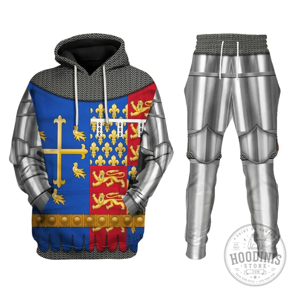 Richard II of England Medieval Knight Armor Costume Hoodie Sweatshirt Richard II of England Medieval Knight Armor Costume Hoodie Sweatshirt