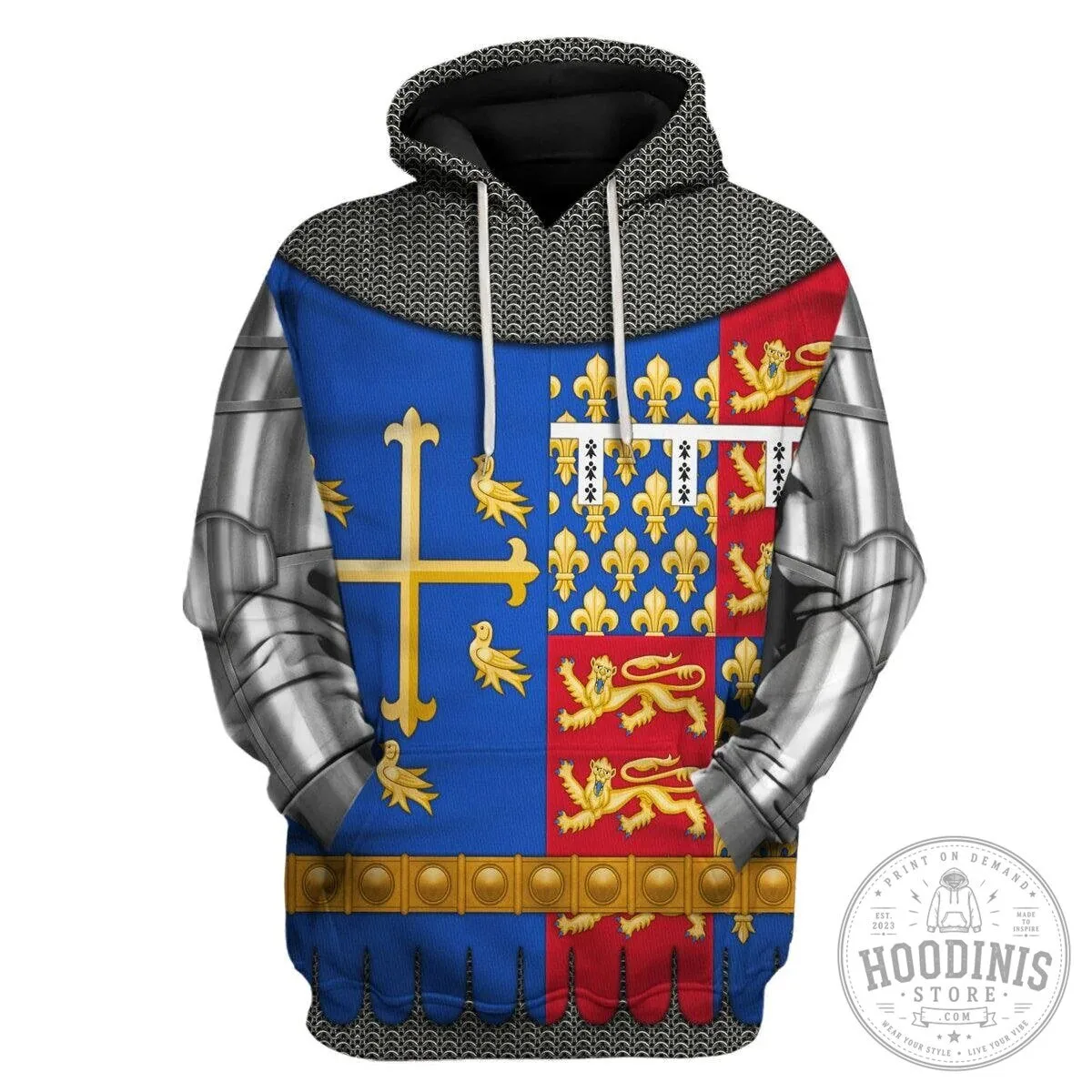 Richard II of England Medieval Knight Armor Costume Hoodie Sweatshirt 17 Richard II of England Medieval Knight Armor Costume Hoodie Sweatshirt