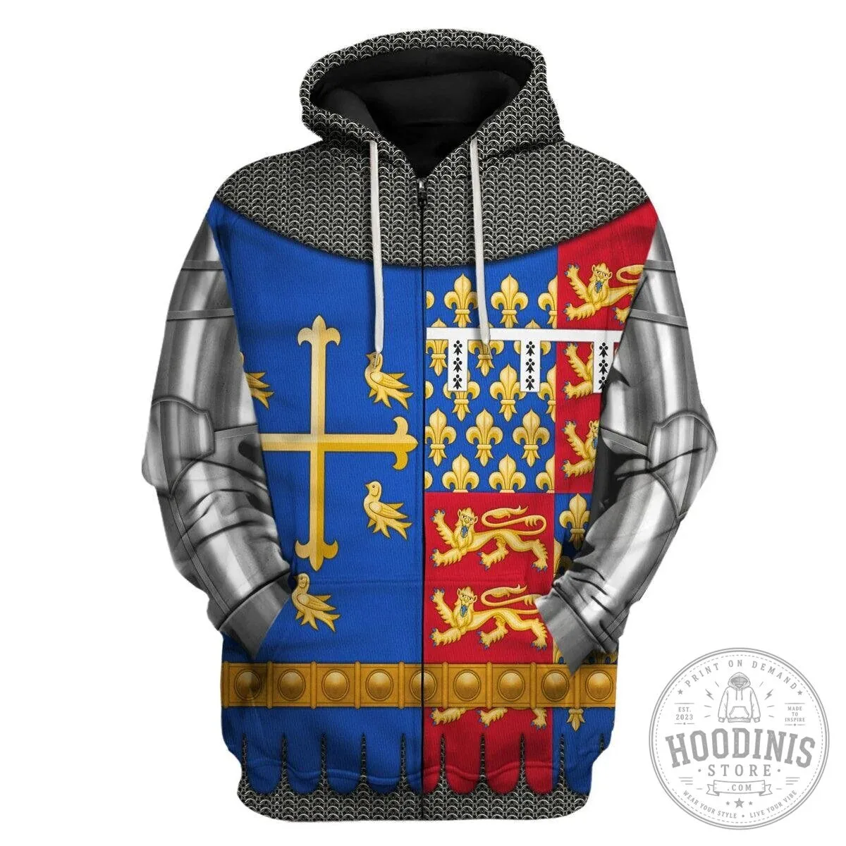 Richard II of England Medieval Knight Armor Costume Hoodie Sweatshirt 20 Richard II of England Medieval Knight Armor Costume Hoodie Sweatshirt