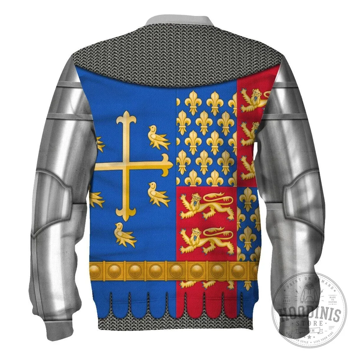 Richard II of England Medieval Knight Armor Costume Hoodie Sweatshirt 24 Richard II of England Medieval Knight Armor Costume Hoodie Sweatshirt