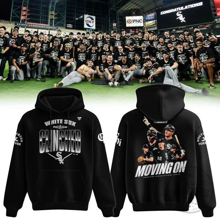 Chicago White Sox Clinched Postseason Moving On Black Baseball Hoodie