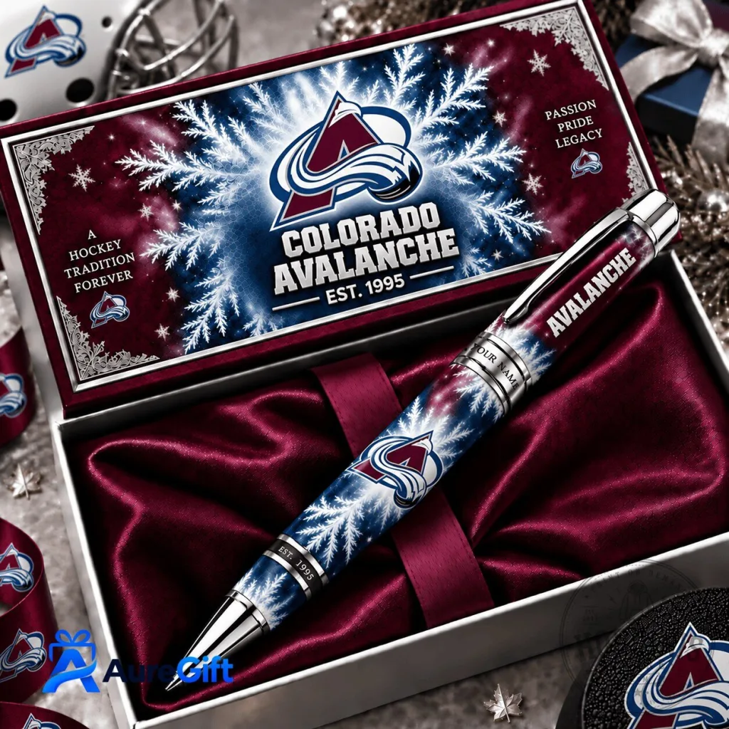 Colorado Avalanche NHL Christmas Personalized Ballpoint Pen Colorado Avalanche NHL Christmas Personalized Ballpoint Pen