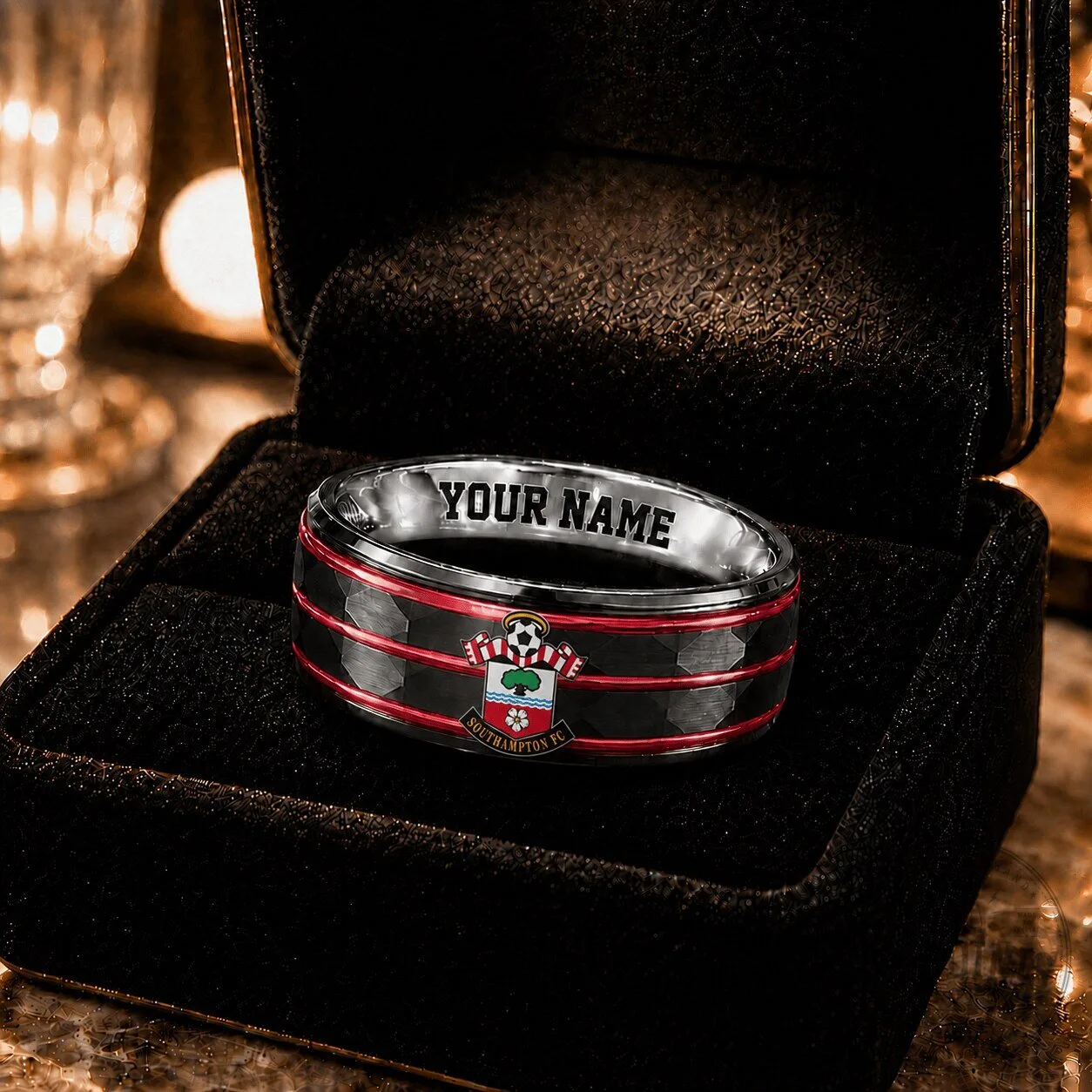 Southampton Football Club English Football League Championship Custom Name Ring