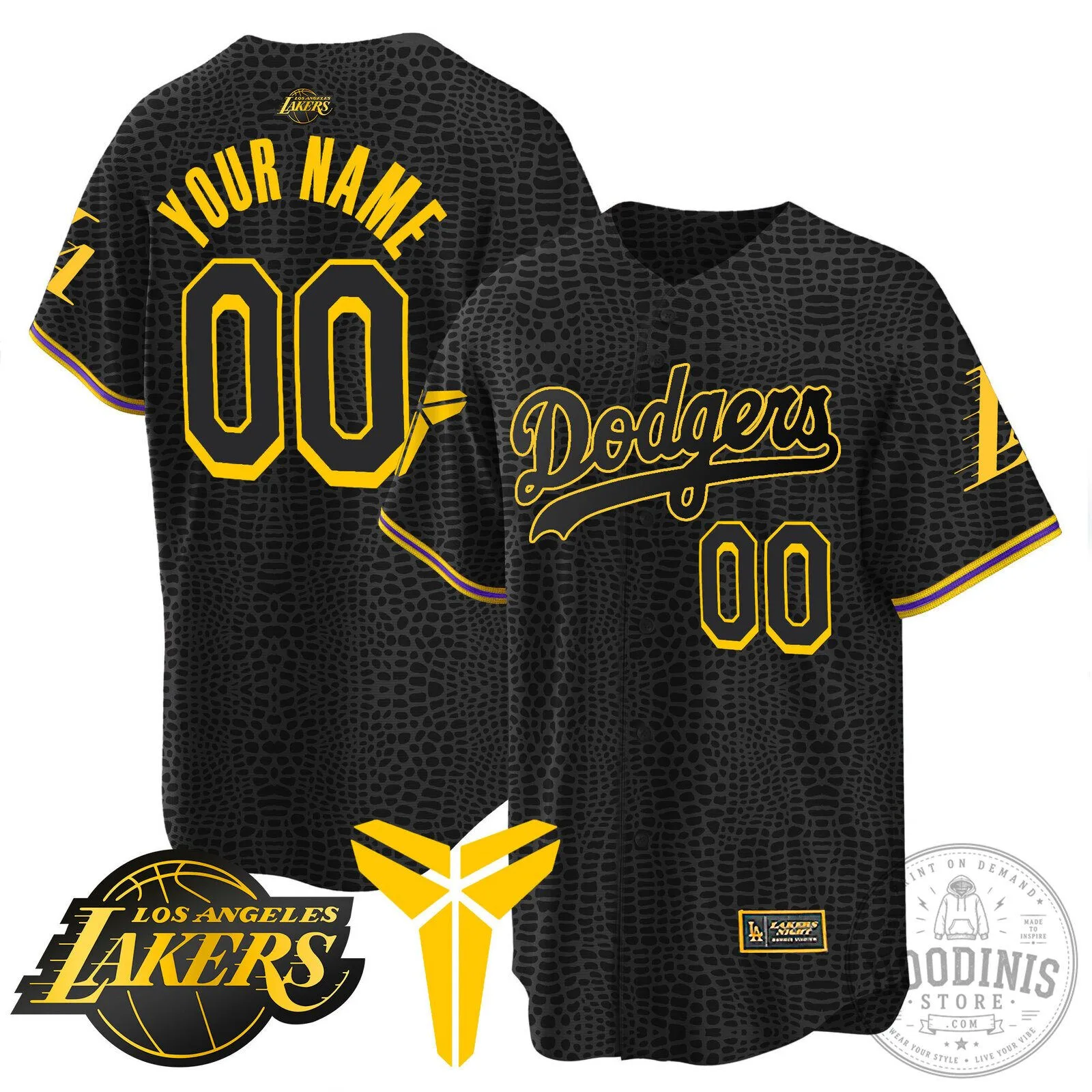 Los Angeles Dodgers Mamba Tribute Baseball Jersey