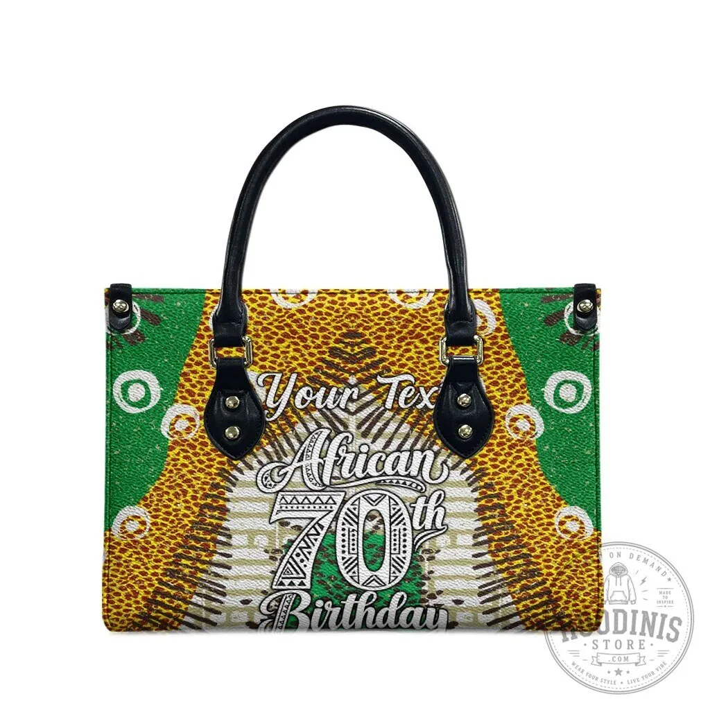 Custom Tribal Animal Print Handbag for 70th African Birthday Celebration with Heritage Style 11 Custom Tribal Animal Print Handbag for 70th African Birthday Celebration with Heritage Style