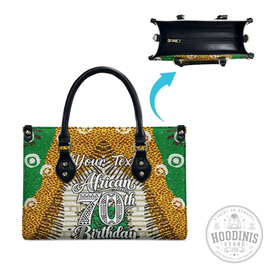 Custom Tribal Animal Print Handbag for 70th African Birthday Celebration with Heritage Style 12 Custom Tribal Animal Print Handbag for 70th African Birthday Celebration with Heritage Style