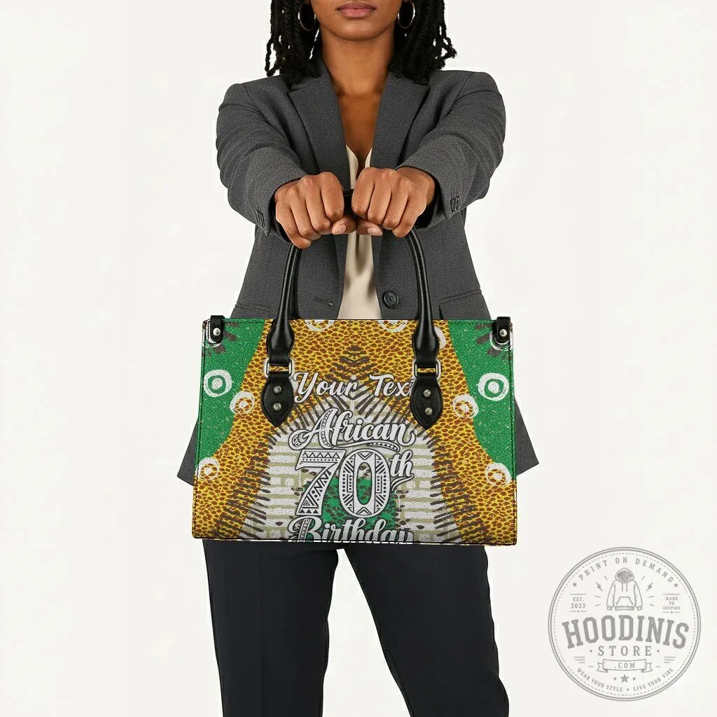 Custom Tribal Animal Print Handbag for 70th African Birthday Celebration with Heritage Style 13 Custom Tribal Animal Print Handbag for 70th African Birthday Celebration with Heritage Style