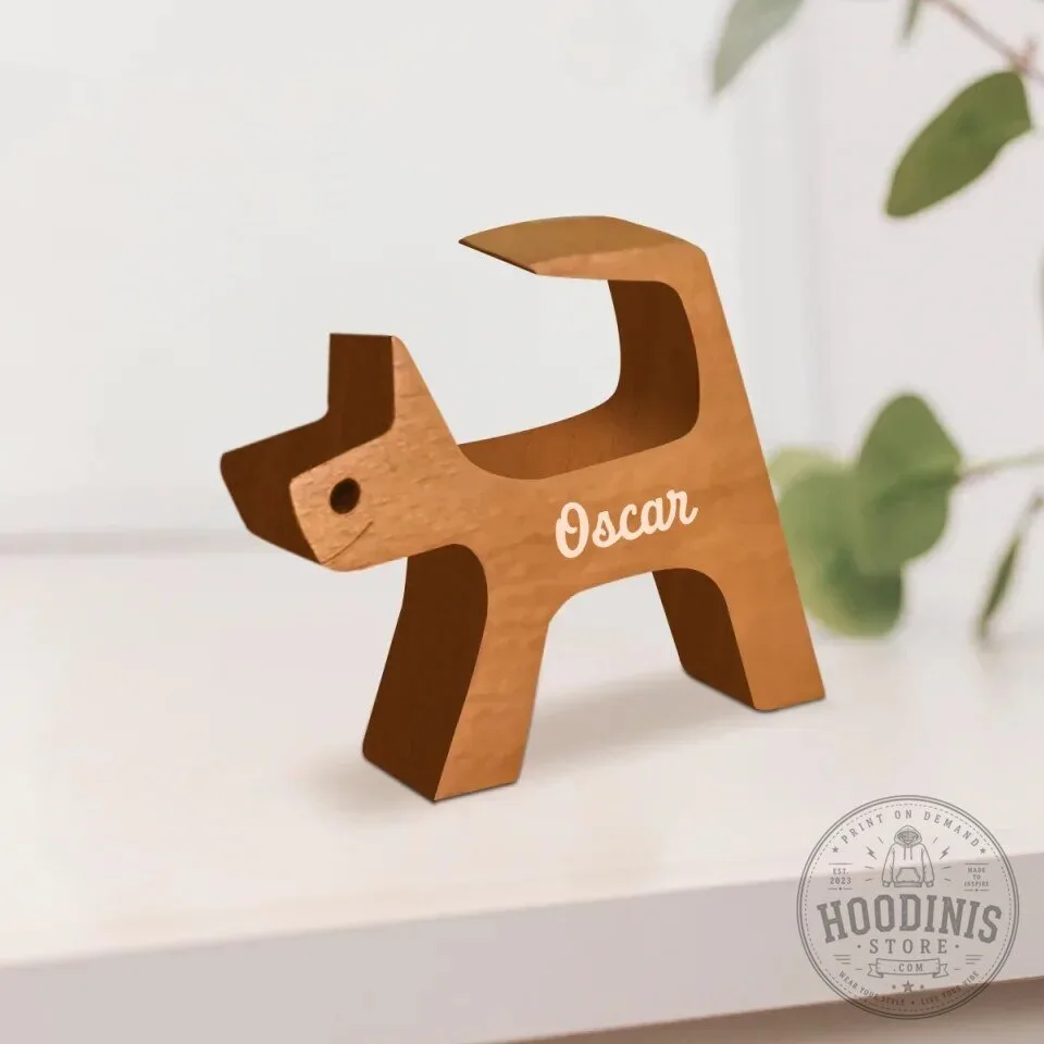 Personalized Wooden Family Sculpture with Pet Dog and Custom Names 31 Personalized Wooden Family Sculpture with Pet Dog and Custom Names