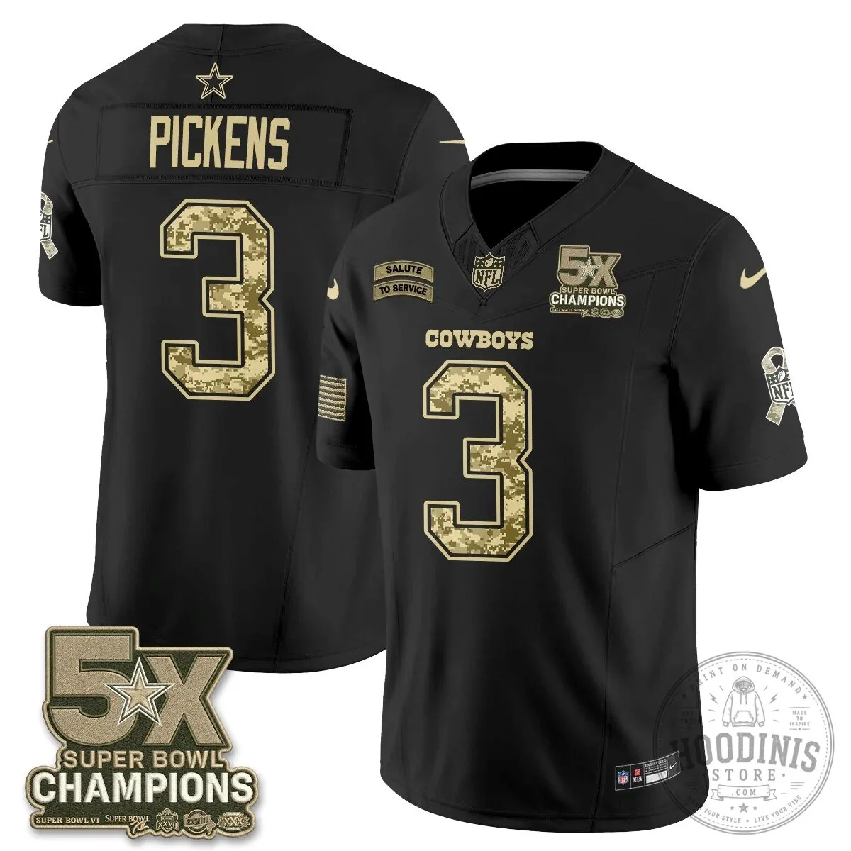 Dallas Cowboys CeeDee Lamb Salute To Service Super Bowl Champions Football Jersey 61 Dallas Cowboys CeeDee Lamb Salute To Service Super Bowl Champions Football Jersey