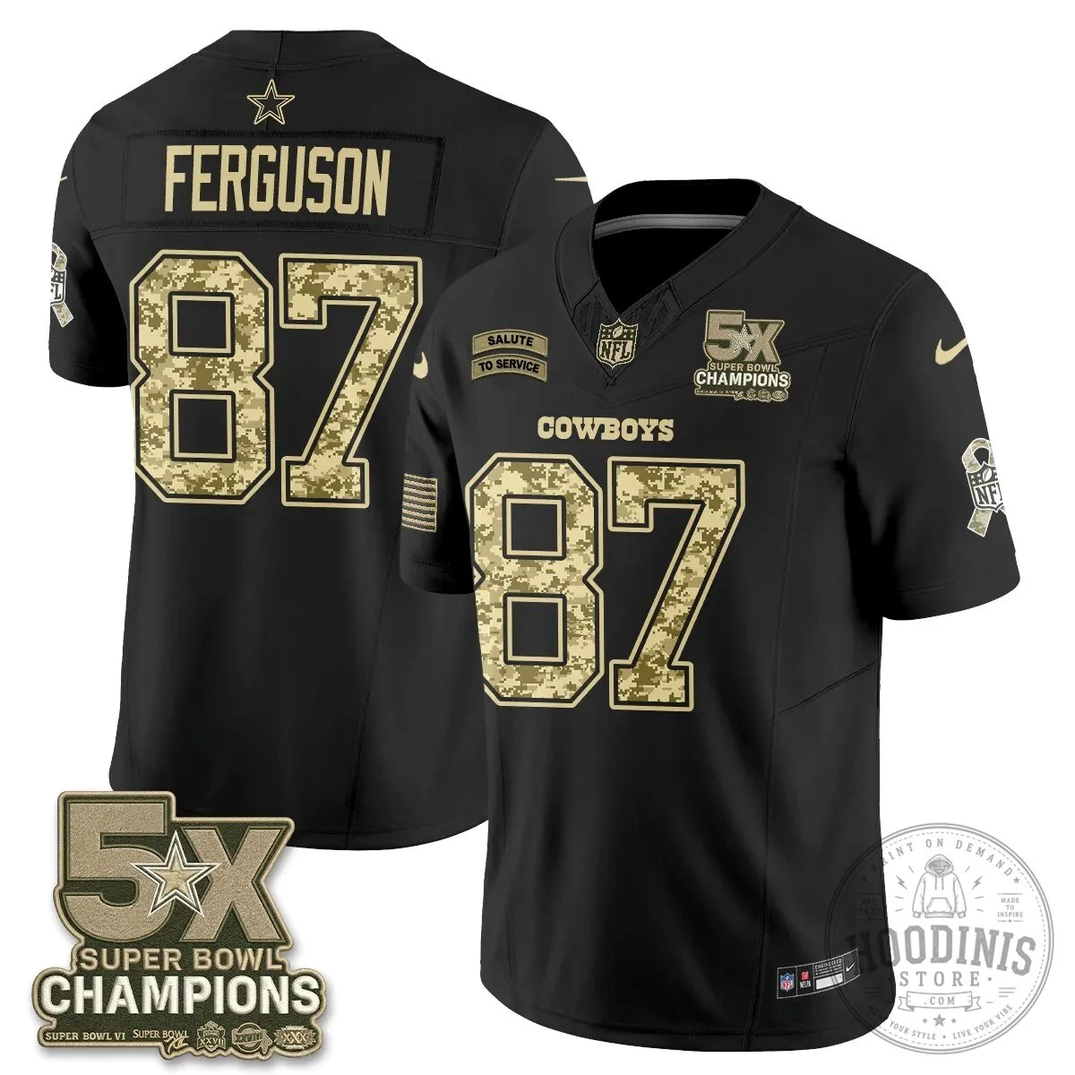 Dallas Cowboys CeeDee Lamb Salute To Service Super Bowl Champions Football Jersey 65 Dallas Cowboys CeeDee Lamb Salute To Service Super Bowl Champions Football Jersey