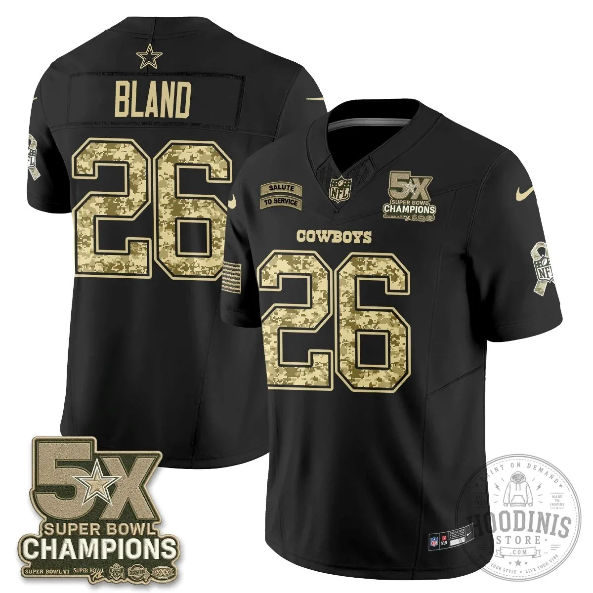 Dallas Cowboys CeeDee Lamb Salute To Service Super Bowl Champions Football Jersey 66 Dallas Cowboys CeeDee Lamb Salute To Service Super Bowl Champions Football Jersey