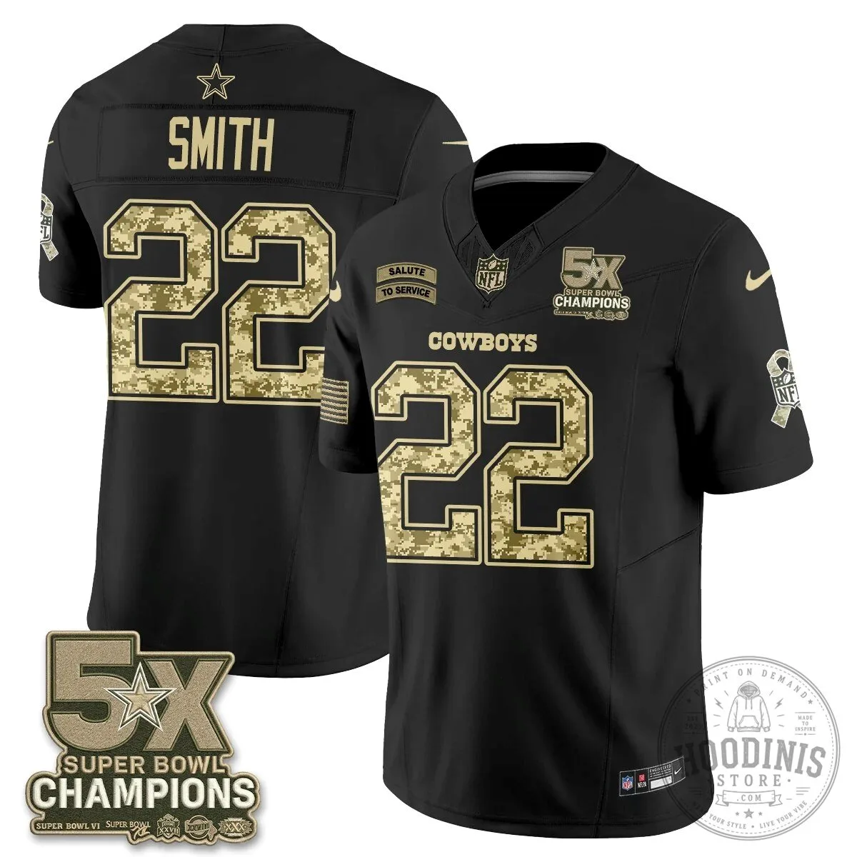 Dallas Cowboys CeeDee Lamb Salute To Service Super Bowl Champions Football Jersey 69 Dallas Cowboys CeeDee Lamb Salute To Service Super Bowl Champions Football Jersey